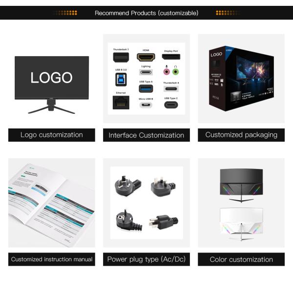 34 Inch 1500R Curve Rate Widescreen Gaming Monitor 144Hz 165Hz 180Hz With Adjustable Bracket