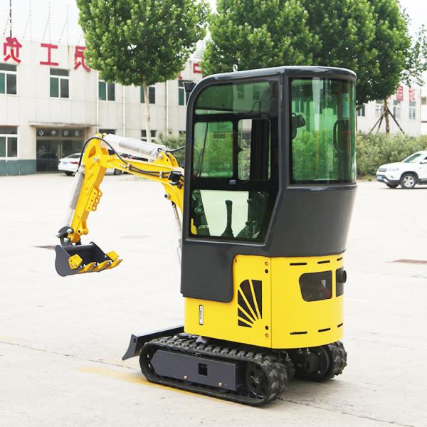 Multifunctions 1500kg Mini Track Excavator Earth Moving Machinery Compact Digger