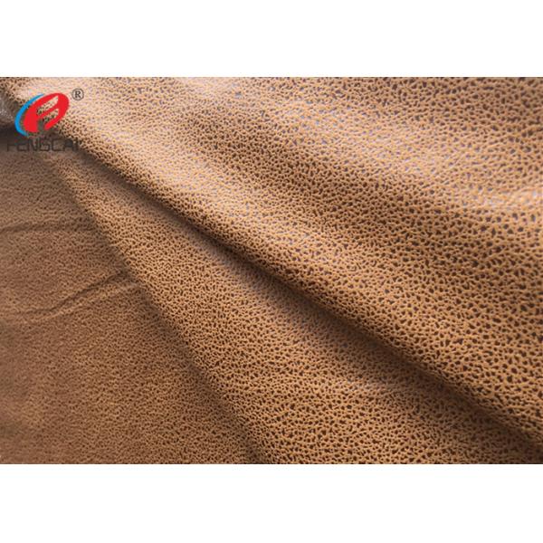 Polyester Embossed Micro Suede Sofa Fabric Faux Bronzed Suede Fabric