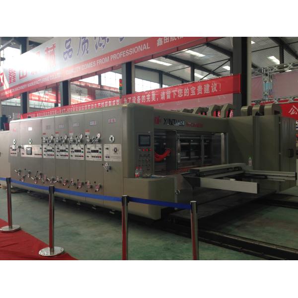 Automatic Corrugated Paperboard Flexo Printer Slotter Folder Gluer with Bunding Machine