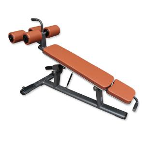 China Gray Frame Abdominal Bench Machine With Roller Wheel wholesale