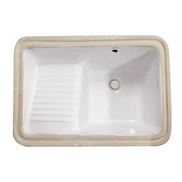 Vanity Rectangular Under Counter Wash Basin Ceram Material