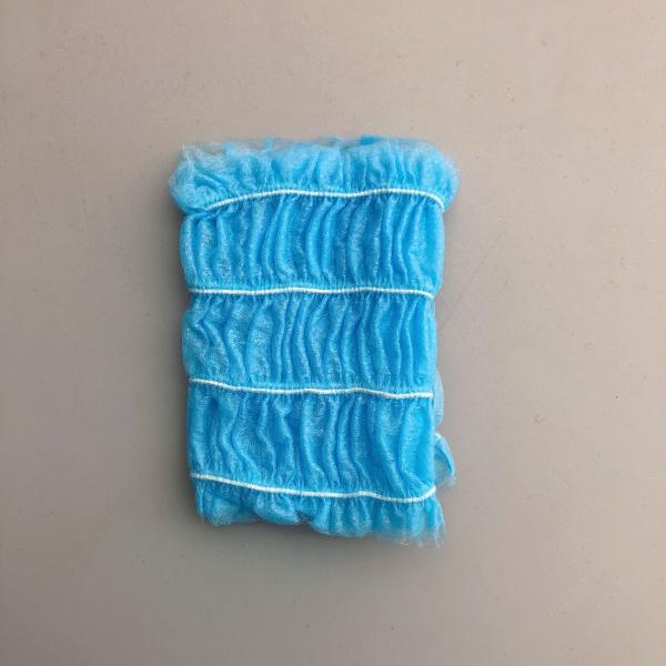 Disposable Non Woven Elastic Hairbands Premium PP Ruffled Headband White Black Pink for Spa Facials