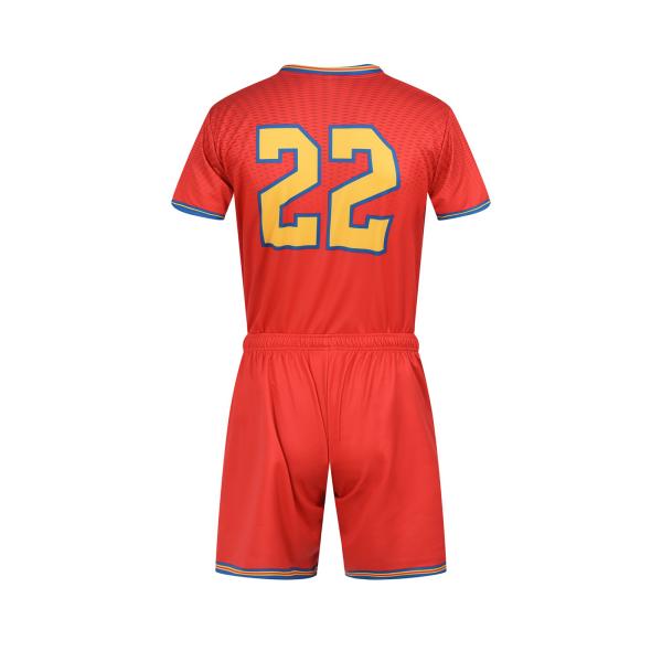 All Over Print Sublimation football soccer jerseys youth sizes Embroidered Breathable Polyester custom