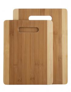 China Natural Kitchen 33x24x1.4cm Non Slip Bamboo Cutting Board With Handle wholesale