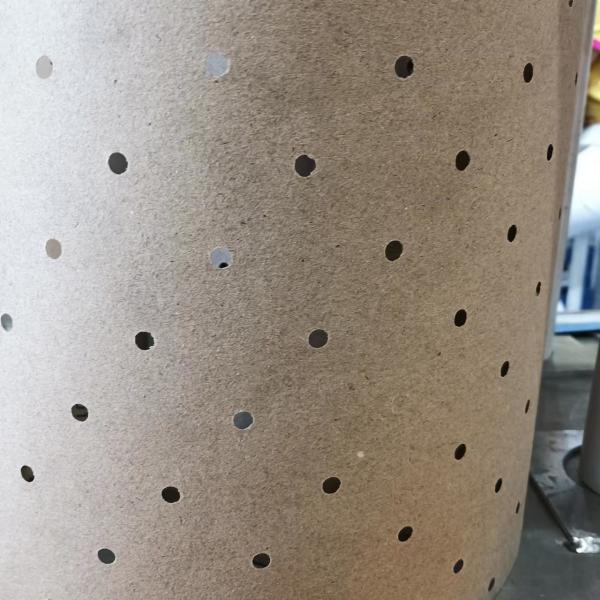 5cm Round Hole Brown Paper Roll Packaging , Recycle Pulp Eco Kraft Wrapping Paper
