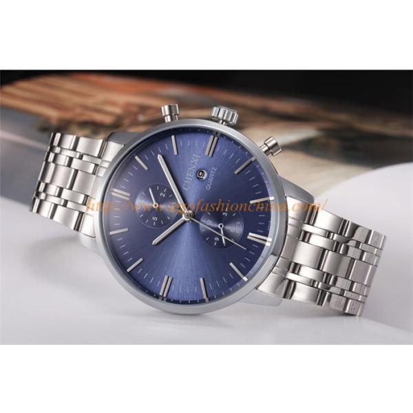 071A 2 Small Dials Watch Big Dial Watch Quartz Watch Stainless Steel Watch Fashion Watches