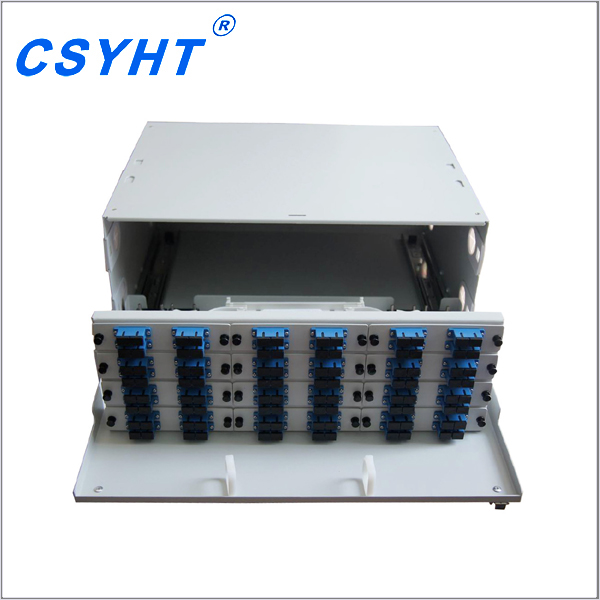 FTTH FTTX 19" 4U 96 Cores ODF Optical Fiber Patch Panel