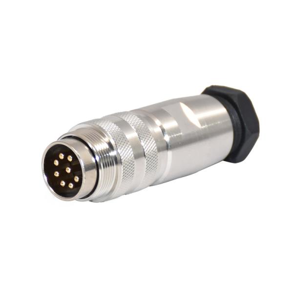 Connector M16 Female Shielded Metal M16 8pins Circular Connector Assembly Type