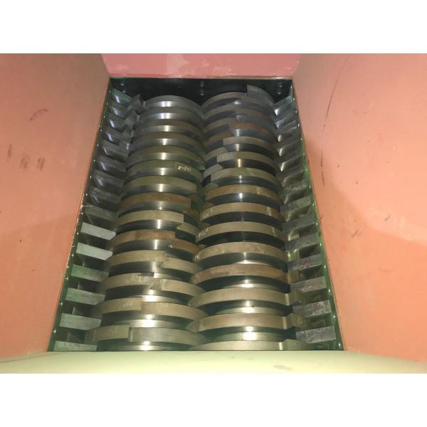 74 Blade Two Shaft Shredder , CE plastic drum shredder