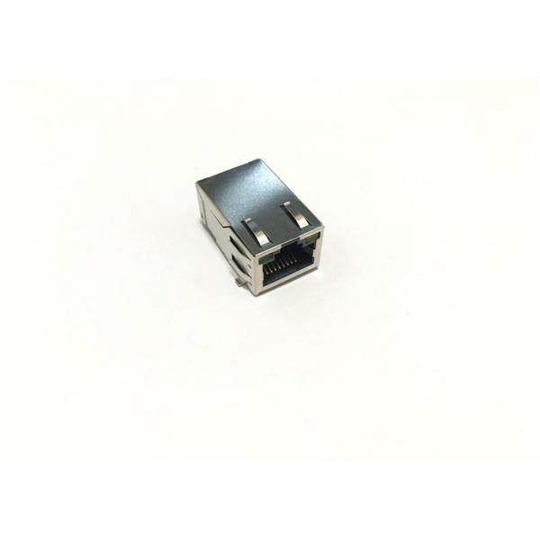 Metal Shell Low Profile RJ45 Jack , J0G-0003NL Magnetic RJ45 Connector