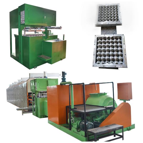 7.5KW Small Egg Tray Making Machine With Copper Forming Molds 7.5m*2.5m*2.2m