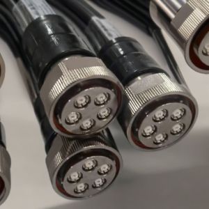 China Signal Cable 1/4&quot; MQ5 To 4.3-10 Flex Jumper Cable Assemblies wholesale