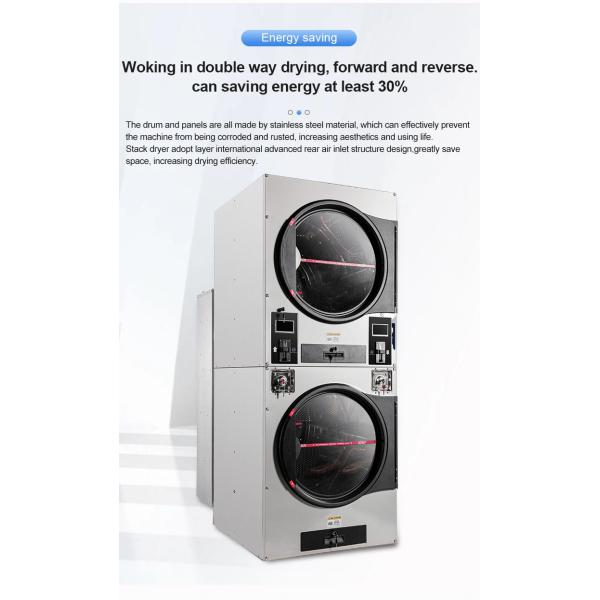 Laundromat Clothes Washer and Dryer Coin Operated Washing Machine ,Commercial Laundry Equipment 22kg