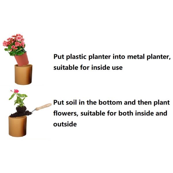 Rectangle Corten Steel Flower Rusty Planter Boxes Metal Outdoor 1200mm