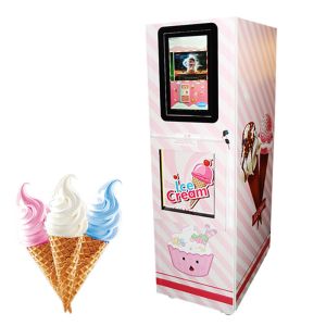 Automatic Self Service Ice Cream Vending Machine Self Payment Kiosk