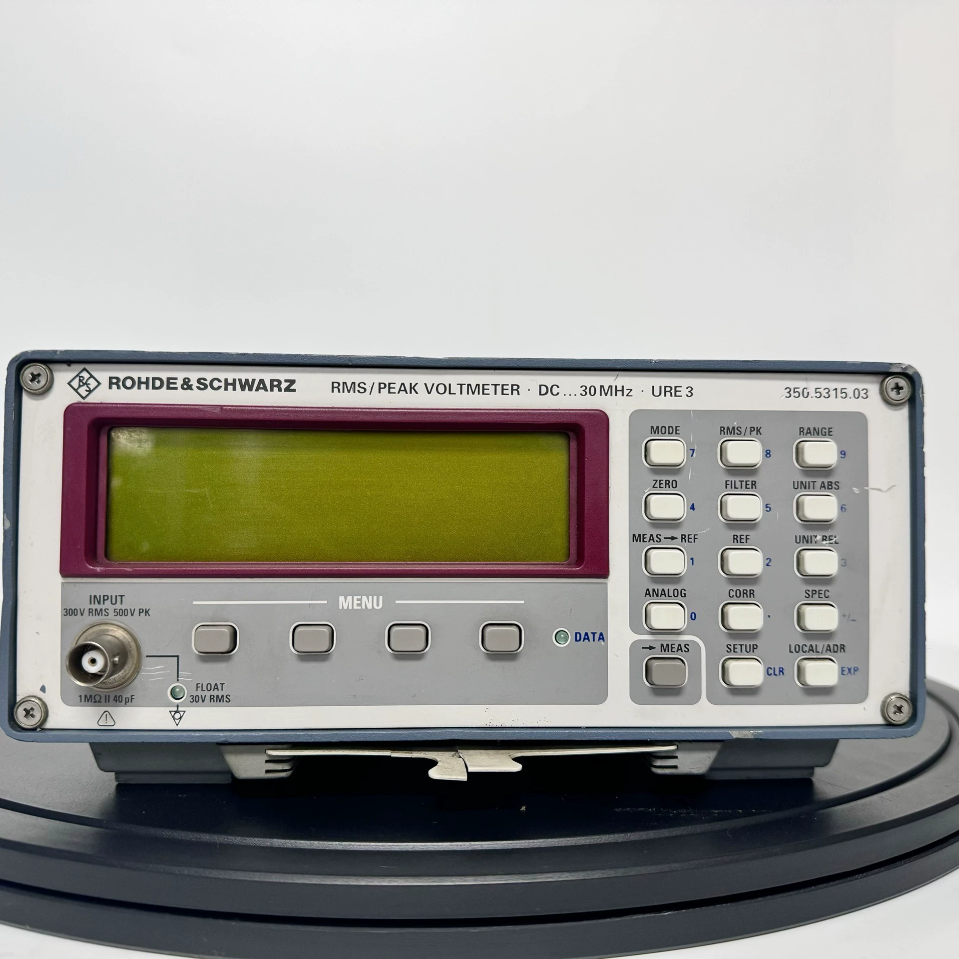 30 MHz High Accuracy RMS/Peak Voltmeter RF Power Meter Rohde & Schwarz R&S URE3