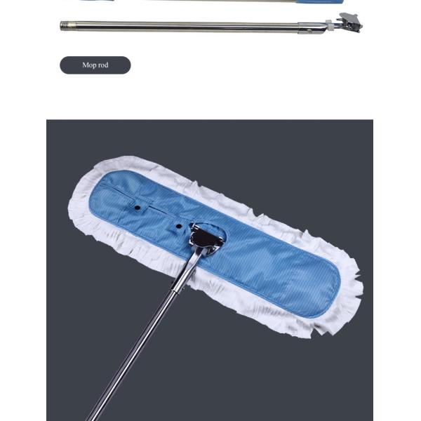 Anti Static ESD Clean Room Mops Easy To Change With 90cm Handle Length