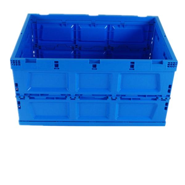 Cheap foldable and collapsible plastic food grade storage box container fruit warehouse pallet box