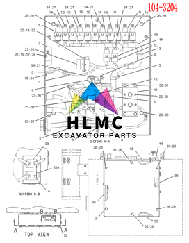 Excavator Accessories E320B Total Relay 104-3204 Time Delay Safety Control Relay