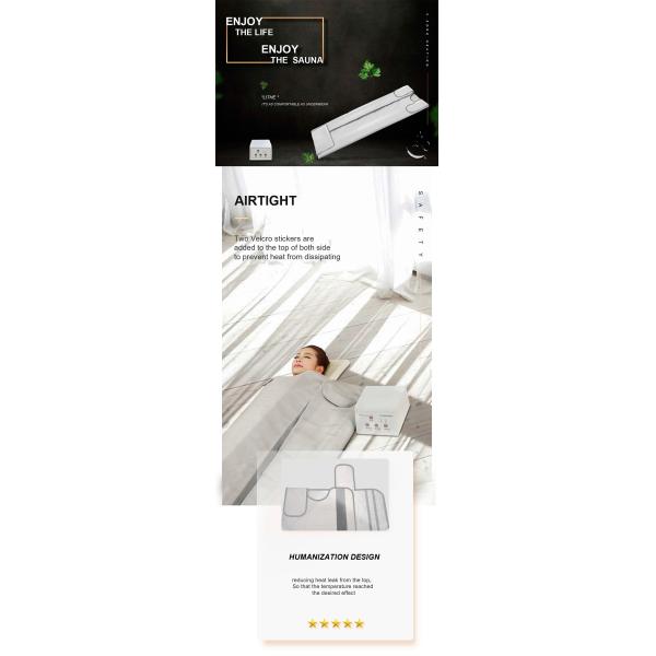 Hot Selling 110V-240V European Plug Far Infrared Heating Blanket for Full Body