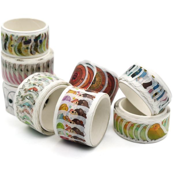 DIY Masking Tape Custom Printed Design Own Die Cut Stickers Washi Tape