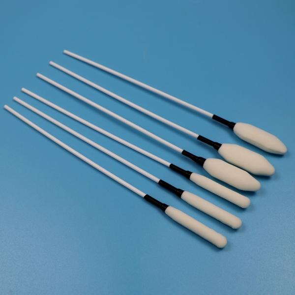 21cm Extra Long PP Stick Long Foam Tip Swab Medical Sponge Stick Trocar Wipe Swab
