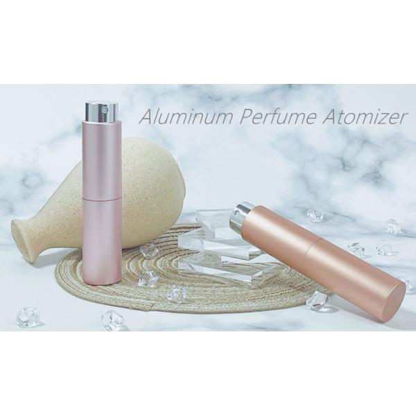 RTS Round 5ml 10ml Twist up Metal Spray Bottle 8ml Aluminium Portable Refillable Perfume Atomizer