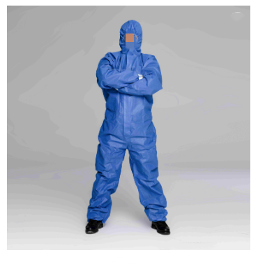 Anti Pollution Disposable Protective Coverall With Hood