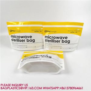Slide Zipper Feeding Bottle Pouch Microwaveable Menstruation Cup Steam