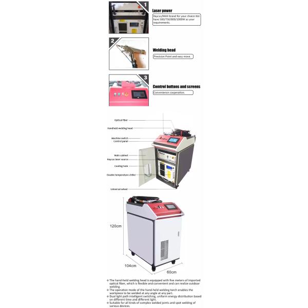 Portable Raycus 1070nm Fiber Laser Welding Machine