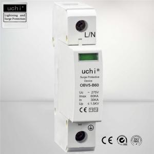 China Uc 275V Type 1+2 Surge Protector , Lightning Component Controller 1P Poles wholesale