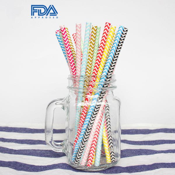FDA Certificate Biodegradable Paper Straws Food-grade Recyclable Printed Eco-friendly Paper Straws with diff designs