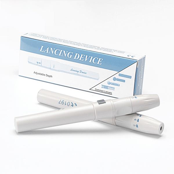 Quality Disposable Medical Diagnostic Tool Adjustable Automatic Sterile Blood Lancet Pen for sale