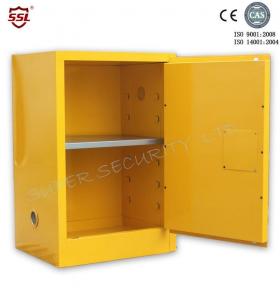 China Fire Resistant Yellow Safety Mobile Storage Cabinet , Flame Proof Cabinets 20 Gallon on sale