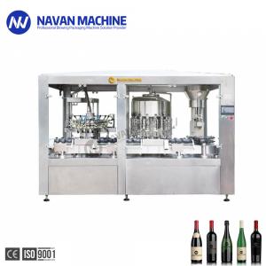 China Automatic Beverage Nitrogen Injection Wine Filling And Corking Monoblock Bottling Filling Machine wholesale