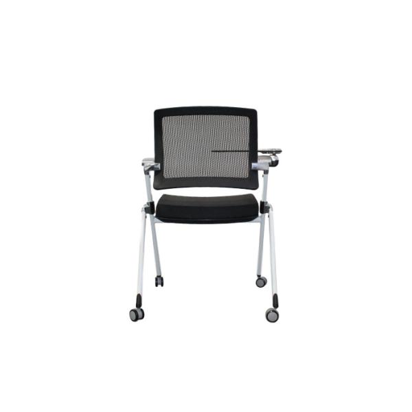 Executive Mesh Back Foldable Training Office Chairs With Movable Wheels