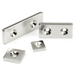 China NdFeb Rectangular Shape Ring Shape Countersunk Magnet with Nickel Plated wholesale