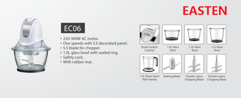 Mini Food Chopper EC06/ Meat Chopper/ Small Meat Mincer/ National Home Use Mini Electric Meat Grinder