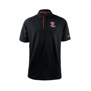 China Sports Wear Type Men's Polo Shirts Quick Dry Custom Logo Team Game Short Sleeve Black on sale