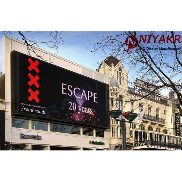 Pixel Pitch 8mm Outdoor Full Color LED Screen Exterior LED Display 15625 Dots/m²