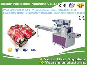 China Flexible packaging aluminium foil roll film for egg roll with bestar pillow packaging machineBST-250B wholesale