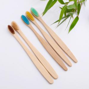 China Length 18.8cm Non Plastic Bamboo Toothbrush Eco Friendly Compostable wholesale