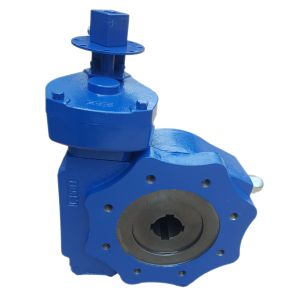 China Compact Gate Valve Quarter Turn Gearbox Gray Iron Nodular Material wholesale