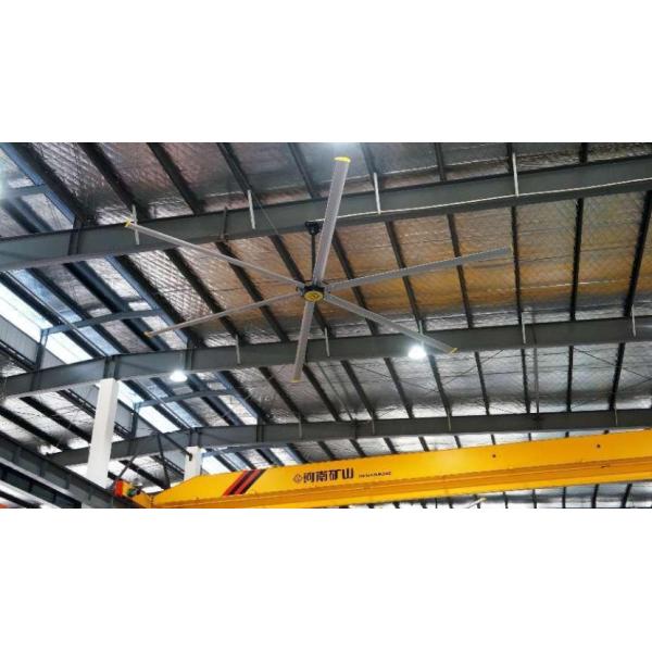 DC Industrial Ceiling Fan For Large Spaces 7300mm / 24FT Blade Airflow 14300m3/Min