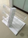 Table Top Custom Size Wooden Display Racks With 3 Pieces Acrylic Holder