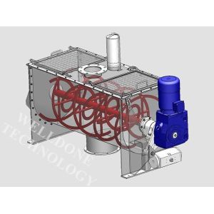 SUS316L Ribbon Blender Machine , High Mixing Precision Spiral Ribbon Mixer