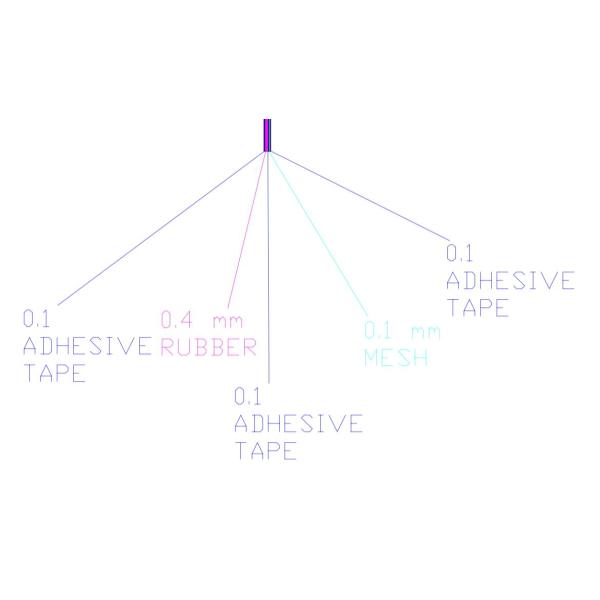 Poron with Nylon Dust Proof Net For Speaker Cleaner and 5G Base Station