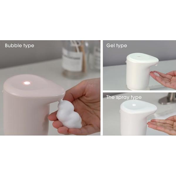 Touchless Automatic Wall Mounted Sensor Soap Dispenser USB Rechargeable 400ML