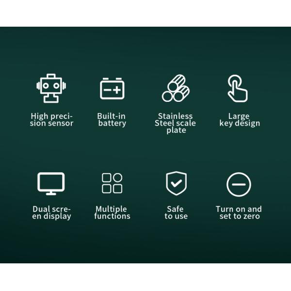 30kg Digital Table Scale for Accurate Weight and Calculation in ABS Plastic Rectangle Design